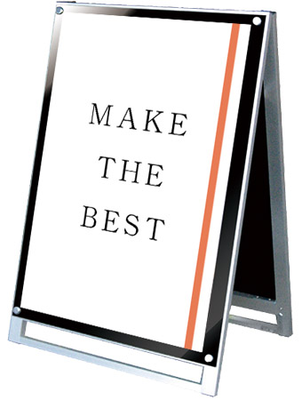 常磐精工 ポスタースタンド ポスター用スタンド看板マグネジ A1ロウ両面ブラック PSSKMN-A1LRB|【店舗用品】