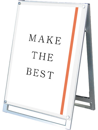 常磐精工 ポスタースタンド ポスター用スタンド看板マグネジ A1ロウ両面ホワイト PSSKMN-A1LRW|【店舗用品】