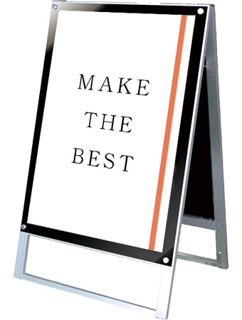 常磐精工 ポスタースタンド ポスター用スタンド看板マグネジ A1両面ブラック PSSKMN-A1RB|【店舗用品】
