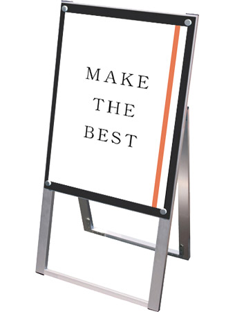 常磐精工 ポスタースタンド ポスター用スタンド看板マグネジ A2片面ブラック PSSKMN-A2KB|【店舗用品】