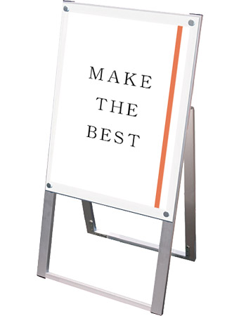 常磐精工 ポスタースタンド ポスター用スタンド看板マグネジ A2片面ホワイト PSSKMN-A2KW|【店舗用品】