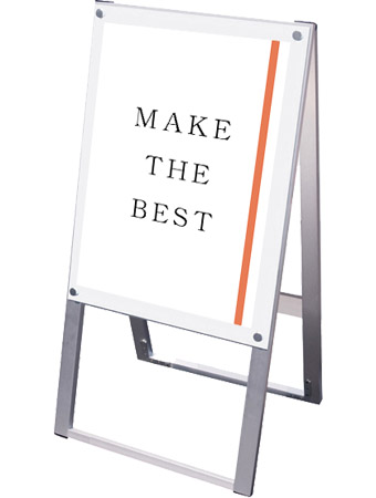 常磐精工 ポスタースタンド ポスター用スタンド看板マグネジ A2両面ホワイト PSSKMN-A2RW|【店舗用品】