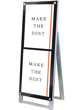 常磐精工 ポスタースタンド ポスター用スタンド看板マグネジ A3縦縦片面ブラック PSSKMN-A3TTKB|【店舗用品】