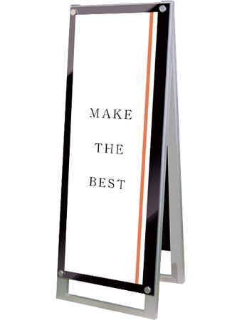 常磐精工 ポスタースタンド ポスター用スタンド看板マグネジ A3縦縦両面ブラック PSSKMN-A3TTRB|【店舗用品】