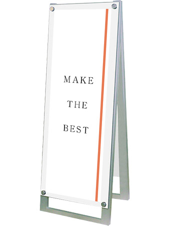 常磐精工 ポスタースタンド ポスター用スタンド看板マグネジ A3縦縦両面ホワイト PSSKMN-A3TTRW|【店舗用品】