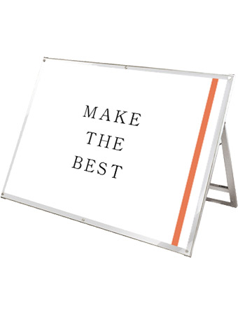 常磐精工 ポスタースタンド ポスター用スタンド看板マグネジ B0横ロウ片面ホワイト PSSKMN-B0YLKW|【店舗用品】