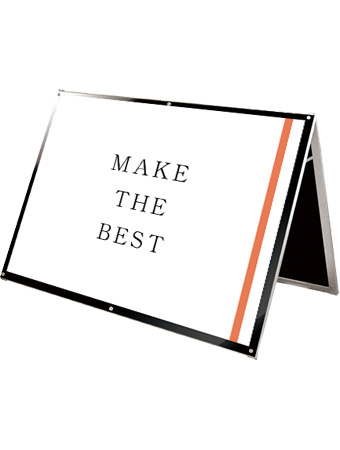 常磐精工 ポスタースタンド ポスター用スタンド看板マグネジ B0横ロウ両面ブラック PSSKMN-B0YLRB|【店舗用品】