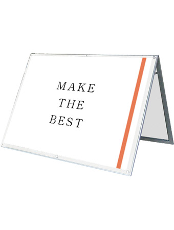 常磐精工 ポスタースタンド ポスター用スタンド看板マグネジ B0横ロウ両面ホワイト PSSKMN-B0YLRW|【店舗用品】