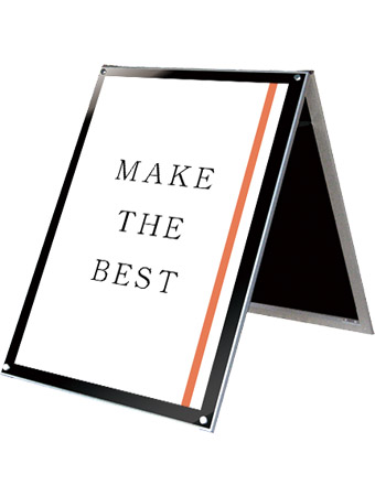 常磐精工 ポスタースタンド ポスター用スタンド看板マグネジ B1ロウ両面ブラック PSSKMN-B1LRB|【店舗用品】