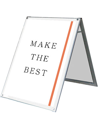 常磐精工 ポスタースタンド ポスター用スタンド看板マグネジ B1ロウ両面ホワイト PSSKMN-B1LRW|【店舗用品】
