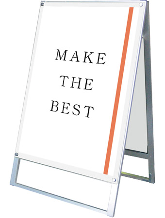 常磐精工 ポスタースタンド ポスター用スタンド看板マグネジ B1両面ホワイト PSSKMN-B1RW|【店舗用品】