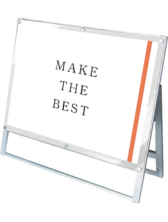 常磐精工 ポスタースタンド ポスター用スタンド看板マグネジ B1横ロウ片面ホワイト PSSKMN-B1YLKW|【店舗用品】