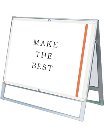 常磐精工 ポスタースタンド ポスター用スタンド看板マグネジ B1横ロウ両面ホワイト PSSKMN-B1YLRW|【店舗用品】