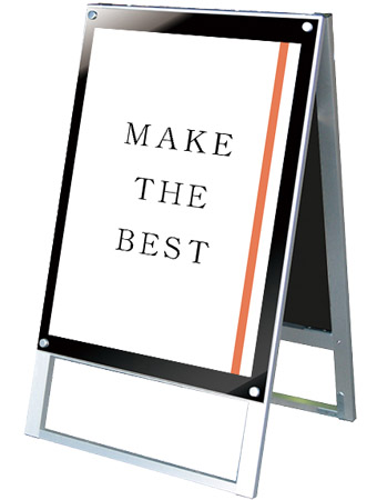 常磐精工 ポスタースタンド ポスター用スタンド看板マグネジ B2両面ブラック PSSKMN-B2RB|【店舗用品】