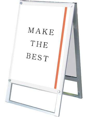常磐精工 ポスタースタンド ポスター用スタンド看板マグネジ B2両面ホワイト PSSKMN-B2RW|【店舗用品】