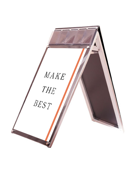 常磐精工 ポスタースタンド ポスター用スタンド看板マグネジ パンフレットケース付 A1ロウ両面ブラック(屋内用) PSSKMNP-A1LRB|【店舗用品】