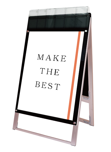 常磐精工 ポスタースタンド ポスター用スタンド看板マグネジ パンフレットケース付 B1両面ブラック(屋外用) PSSKMNP-B1RB-G|【店舗用品】