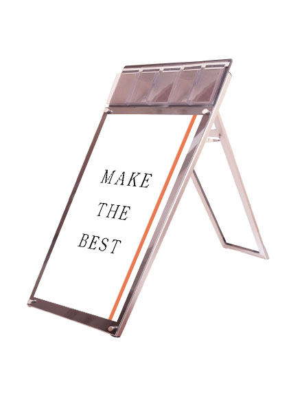 常磐精工 ポスタースタンド ポスター用スタンド看板パンフレットケース付 A1ロウ片面ブラック(屋内用) PSSKP-A1LKB|【店舗用品】