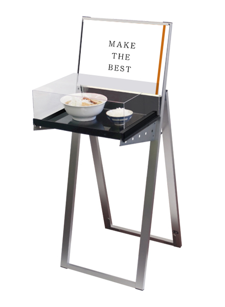 常磐精工 ラックスタンド看板 A3横ブラック(アクリルボックス付) RASKA-A3YB|【店舗用品】