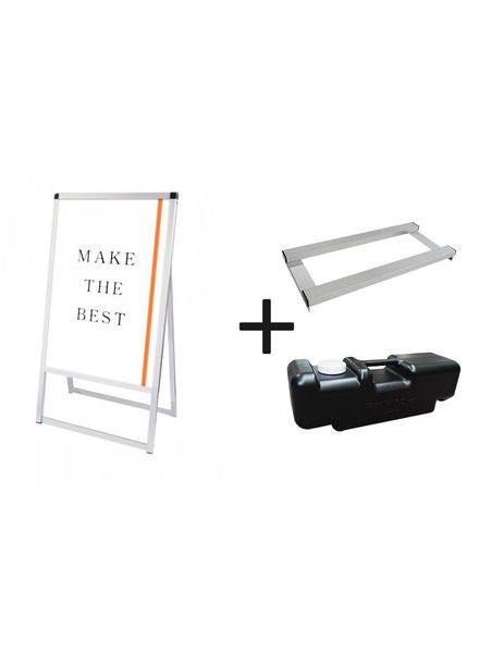 常磐精工 ポスタースタンド バリウススタンド看板LED A1片面 ウエイトアーム・水タンクセット VASKLED-A1K-3SET|【店舗用品】