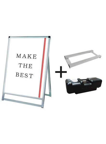 常磐精工 ポスタースタンド バリウススタンド看板LED A1ロウ片面 ウエイトアーム・水タンクセット VASKLED-A1LK-3SET|【店舗用品】