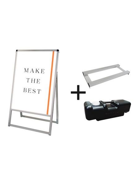 常磐精工 ポスタースタンド バリウススタンド看板LED B1片面 ウエイトアーム・水タンクセット VASKLED-B1K-3SET|【店舗用品】