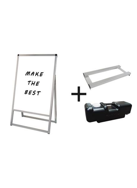 常磐精工 マーカースタンド バリウススタンド看板 ホワイトボード B1片面 ウエイトアーム・水タンクセット VASKWB-B1K-3SET|【店舗用品】