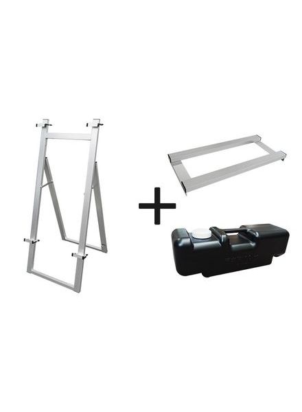 常磐精工 パネルスタンド アルミフリーイーゼル430 ウエイトアーム・水タンクセット AFEZ430-3SET|【店舗用品】