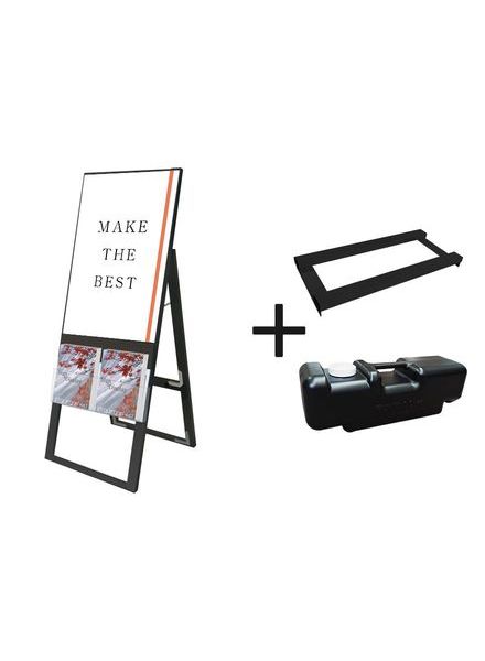 常磐精工 ポスタースタンド ブラックカタログケーススタンド看板 Uタイプ A2片面 ウエイトアーム・水タンクセット BKCSKU-A2K-3SET|【店舗用品】