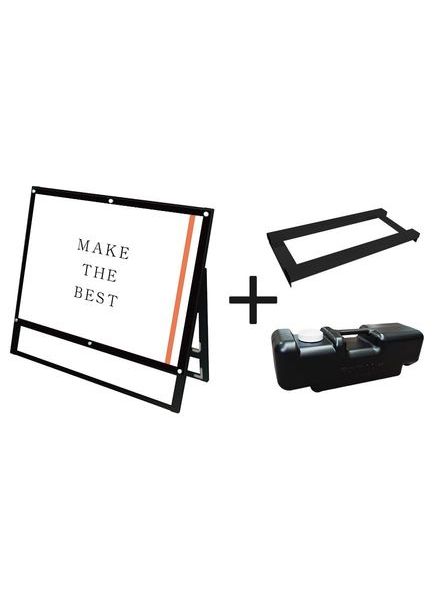 常磐精工 ポスタースタンド ブラックポスター用スタンド看板 B1横ロウ片面ブラック ウエイトアーム・水タンクセット BPSSK-B1YLKB-3SET|【店舗用品】