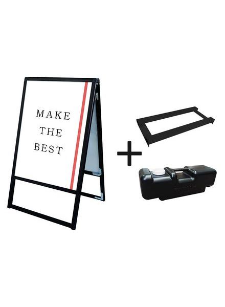 常磐精工 ポスタースタンド ブラックバリウススタンド看板 B1両面 ウエイトアーム・水タンクセット BVASKAC-B1R-3SET|【店舗用品】