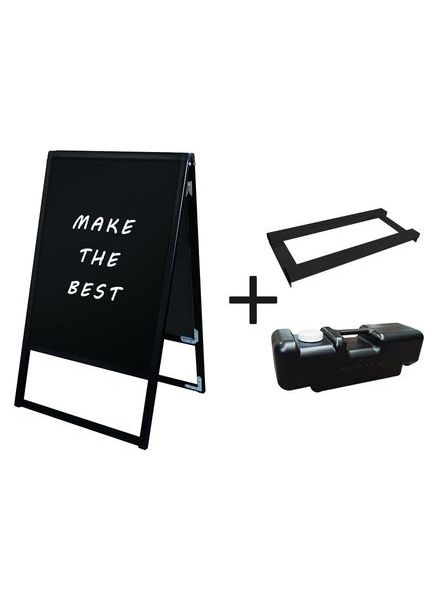 常磐精工 マーカースタンド ブラックバリウススタンド看板 ブラックボード B1両面 ウエイトアーム・水タンクセット BVASKBB-B1R-3SET|【店舗用品】