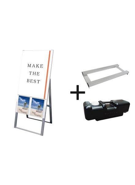 常磐精工 ポスタースタンド カタログケーススタンド看板 Uタイプ A1片面 ウエイトアーム・水タンクセット KCSKU-A1K-3SET|【店舗用品】