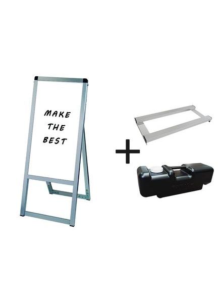 常磐精工 マーカースタンド バリウススタンド看板ホワイトボード 300×600片面 ウエイトアーム・水タンクセット VASKWB-300X600K-3SET|【店舗用品】