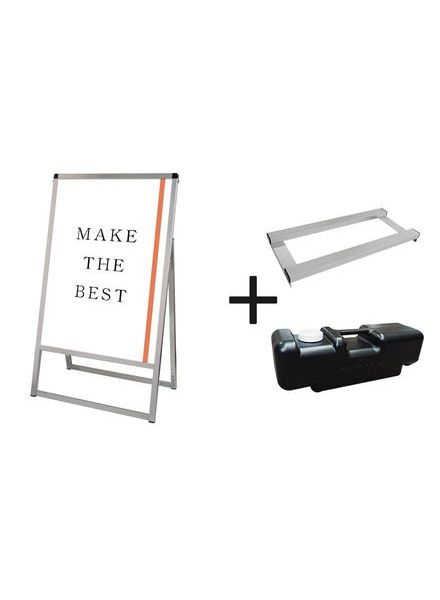 常磐精工 ポスタースタンド バリウススタンド看板 A0片面 ウエイトアーム・水タンクセット VASKAC-A0K-3SET|【店舗用品】