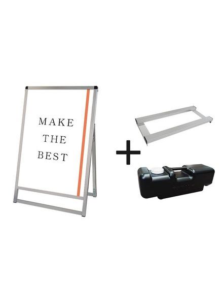 常磐精工 ポスタースタンド バリウススタンド看板 A1ロウ片面 ウエイトアーム・水タンクセット VASKAC-A1LK-3SET|【店舗用品】