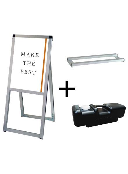 常磐精工 ポスタースタンド バリウススタンド看板 A3片面 ウエイトアーム・水タンクセット VASKAC-A3K-3SET|【店舗用品】