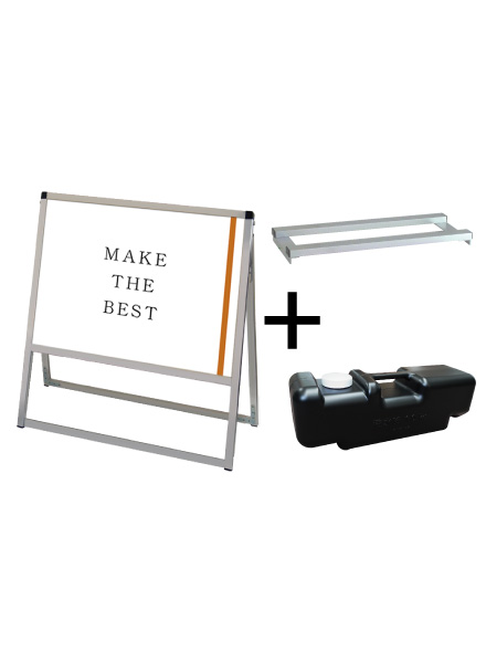 常磐精工 ポスタースタンド バリウススタンド看板 B2横片面 ウエイトアーム・水タンクセット VASKAC-B2YK-3SET|【店舗用品】