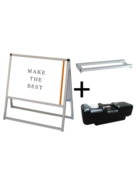 常磐精工 ポスタースタンド バリウススタンド看板 B2横両面 ウエイトアーム・水タンクセット VASKAC-B2YR-3SET|【店舗用品】