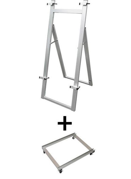 常磐精工 パネルスタンド アルミフリーイーゼル430 アームキャスターセット AFEZ430-KSET|【店舗用品】