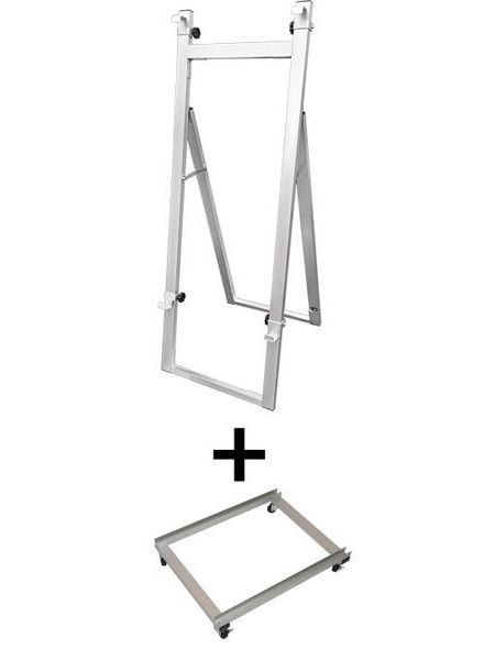 常磐精工 パネルスタンド アルミニューイーゼルM アームキャスターセット ANEZ-M-KSET|【店舗用品】