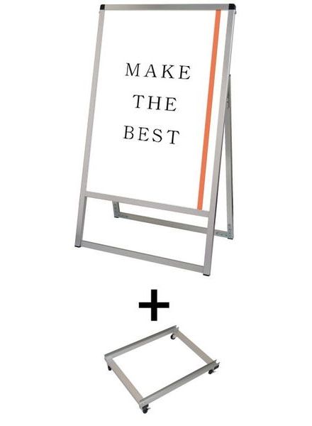 常磐精工 ポスタースタンド バリウススタンド看板 A2片面 アームキャスターセット VASKAC-A2K-KSET|【店舗用品】