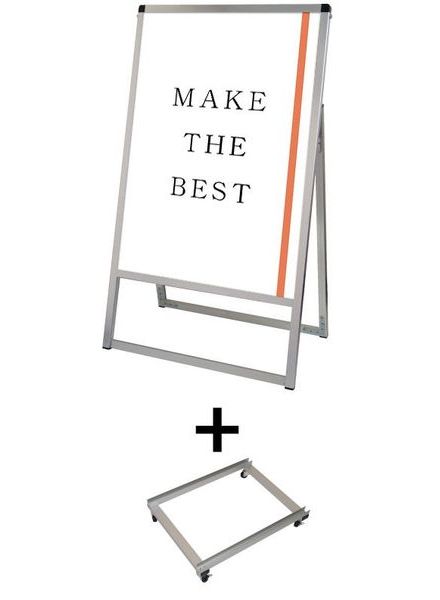 常磐精工 ポスタースタンド バリウススタンド看板 B1片面 アームキャスターセット VASKAC-B1K-KSET|【店舗用品】