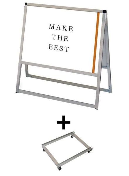 常磐精工 ポスタースタンド バリウススタンド看板 B2横両面 アームキャスターセット VASKAC-B2YR-KSET|【店舗用品】