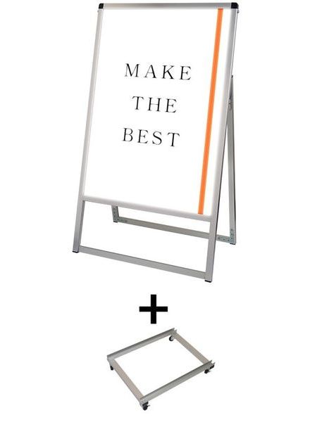 常磐精工 ポスタースタンド バリウススタンド看板LED B1片面 アームキャスターセット VASKLED-B1K-KSET|【店舗用品】