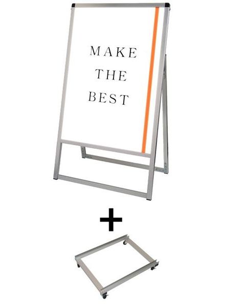 常磐精工 ポスタースタンド バリウススタンド看板LED B2片面 アームキャスターセット VASKLED-B2K-KSET|【店舗用品】