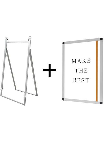常磐精工 パネルスタンド アルミニューイーゼルL A1パネルセット ANEZ-L-VPA1-SET|【店舗用品】