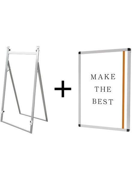 常磐精工 パネルスタンド アルミニューイーゼルL B1パネルセット ANEZ-L-VPB1-SET|【店舗用品】