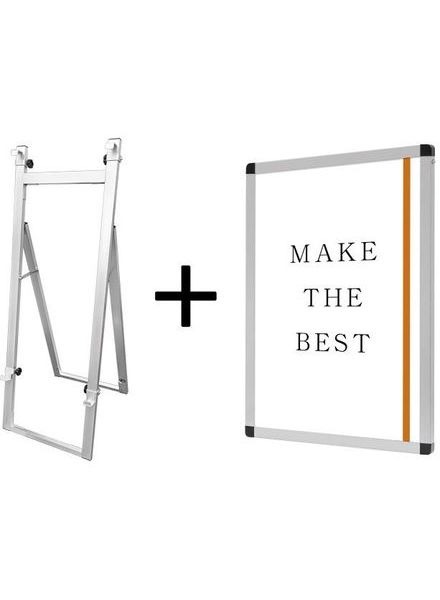常磐精工 パネルスタンド アルミニューイーゼルM A1パネルセット ANEZ-M-VPA1-SET|【店舗用品】