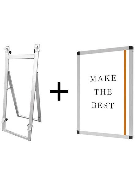 常磐精工 パネルスタンド アルミニューイーゼルS A1パネルセット ANEZ-S-VPA1-SET|【店舗用品】